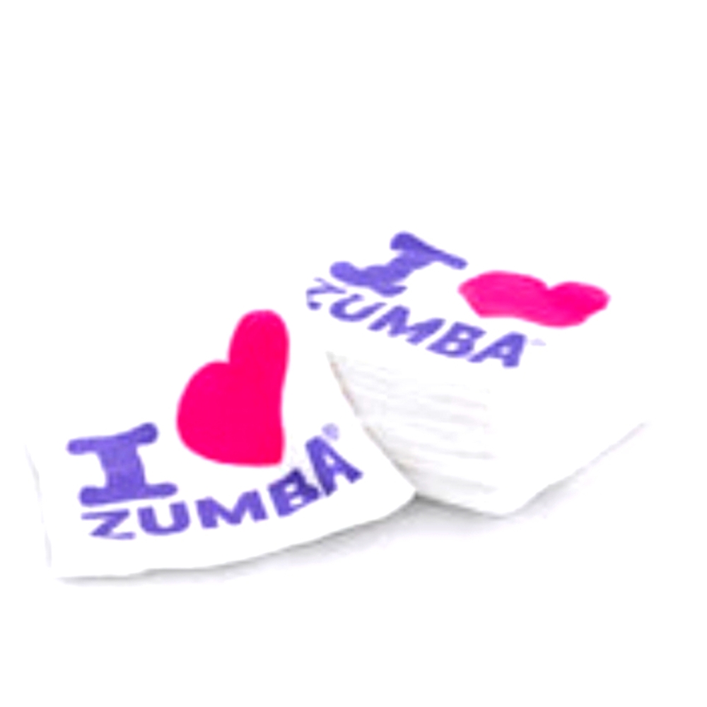 I Love Zumba Washcloths - set of 2